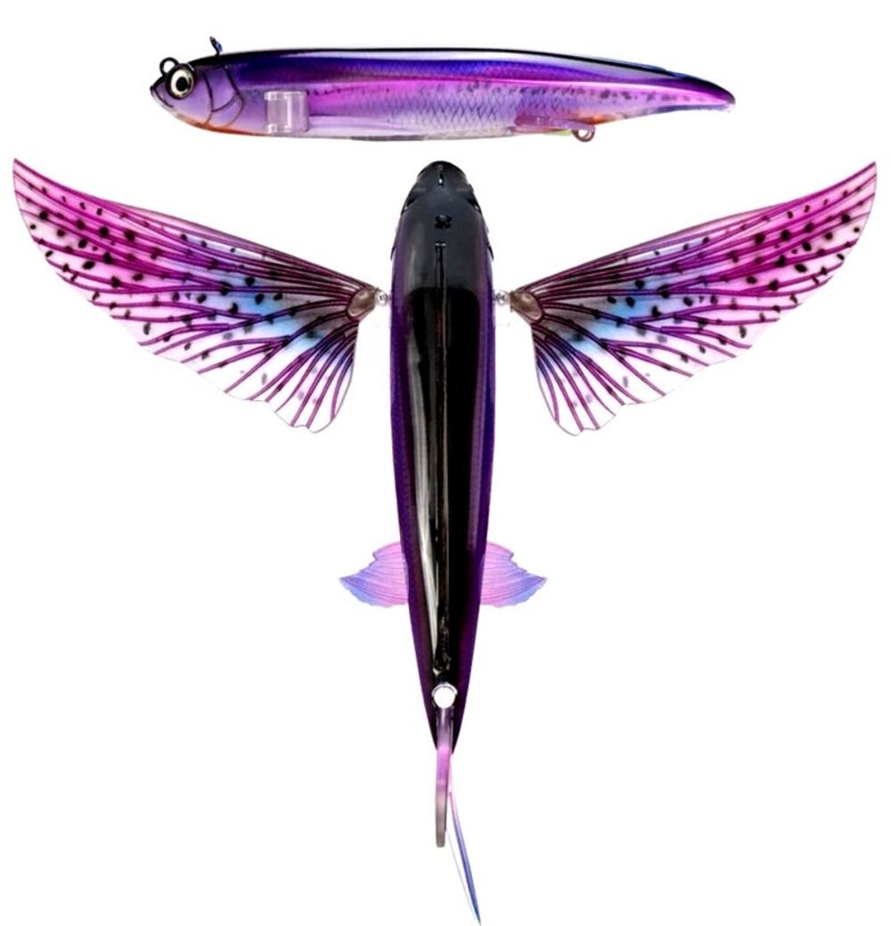 Nomad Design Slipstream 140 Flying Fish Purple Oceanic 5.5in Flying Fish Lure